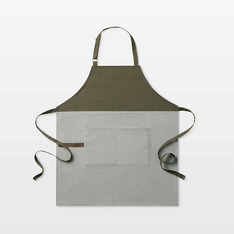 Handmade Cotton Herringbone Apron Kitchen Design Series